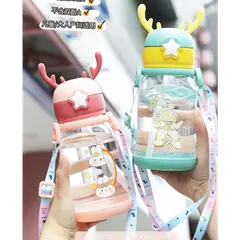 Number Plastic Kids Water Bottle/Mom pot -1Pc - 500ml - Rokomari